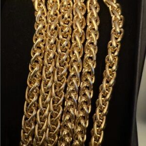 6617-6621 Bag Chain - Gold Tone Finish 47.24"